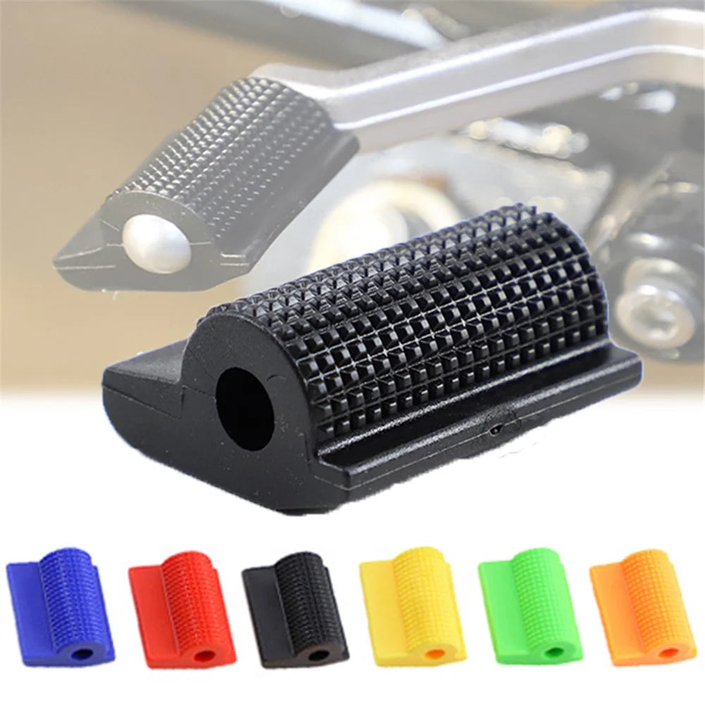 Universal Motorcycle Shift Gear Lever Pedal Rubber Cover Anti-skid Shoe Protector Foot Peg Toe Gel Motorcycle Accessories - Black - 4