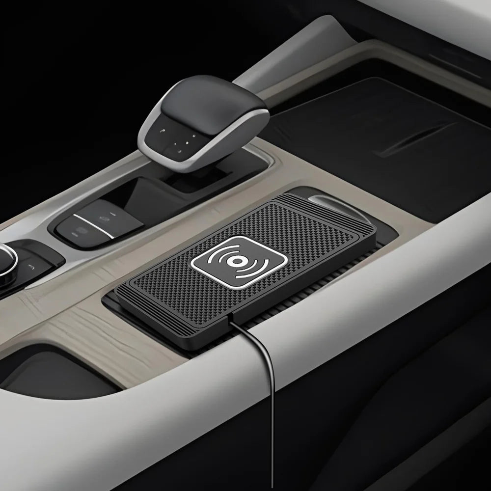 20W Fast Charging Anti-Slip Mat Car Wireless Charger Pad Universal Phone Charger - USB - 2