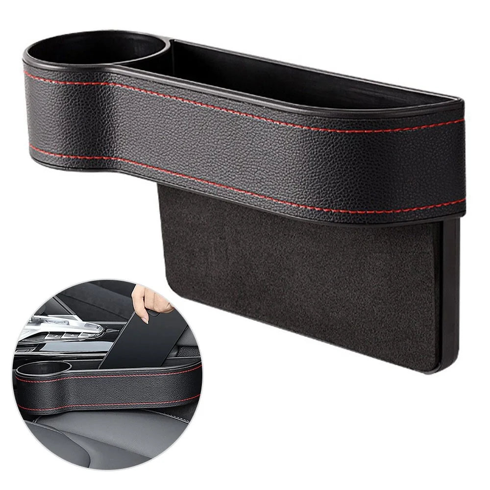 AC-ON-041 Car Seat Seam Storage Box Multifunctional Seat Gap Organizer Phone Beverage Cup Holder - Driver Side - 1