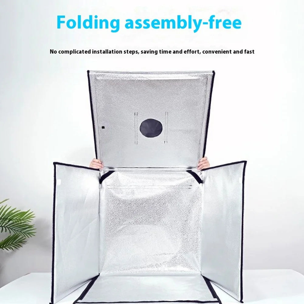 50cm Foldable Photo Studio Mini Light Box LED Photography Tent with 2 Light Panels - 7