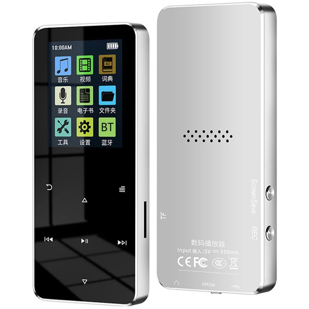 S308 32GB TF Card Touch Screen MP3 Sound Recorder Music Video MP4 Player with Dictionary (No Bluetooth-compatible Function) - Silver - 1
