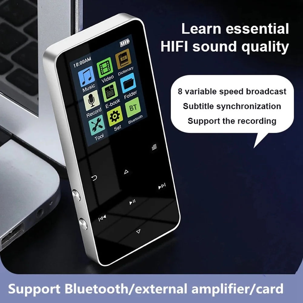 S308 32GB TF Card Touch Screen MP3 Sound Recorder Music Video MP4 Player with Dictionary (No Bluetooth-compatible Function) - Silver - 3
