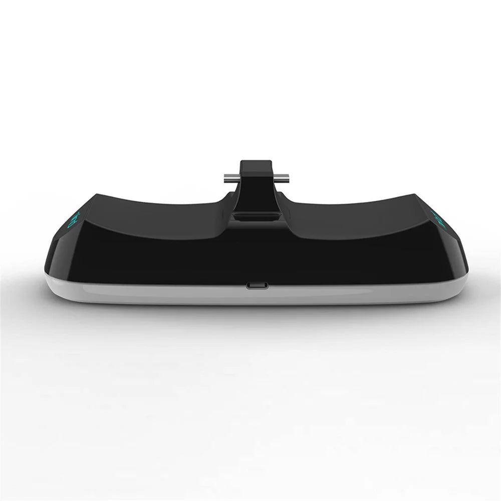 Dual USB Charging Dock Charger Stand with LED Indicator for PS5 Gaming Console - Black - 3