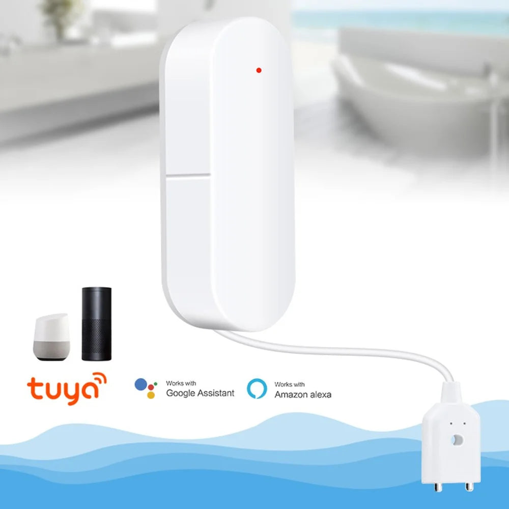 Smart Water Leak Detector Wifi+Bluetooth-compatible Dual Mode Leak Alarm Support Voice Assistant - 3