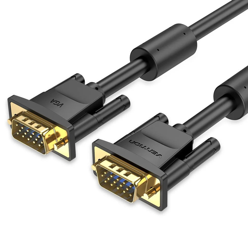 VENTION DAEBG 1.5m 1080P 60Hz VGA to VGA (3+6) Cable Male to Male Gold Plated Connector Wire - 1