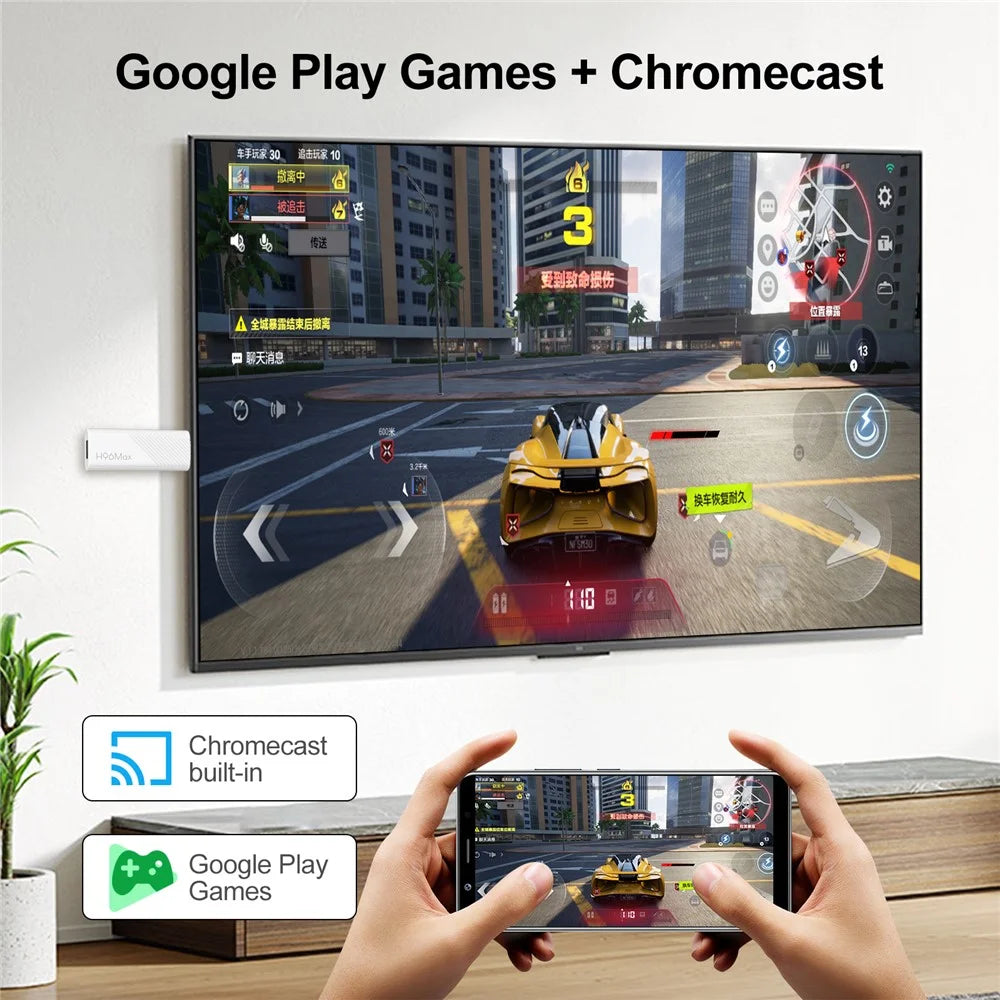 H96Max H313 2+8GB Android 14.0 TV Stick 4K Smart Streaming WiFi Bluetooth-Compatible Mini TV Dongle - 7