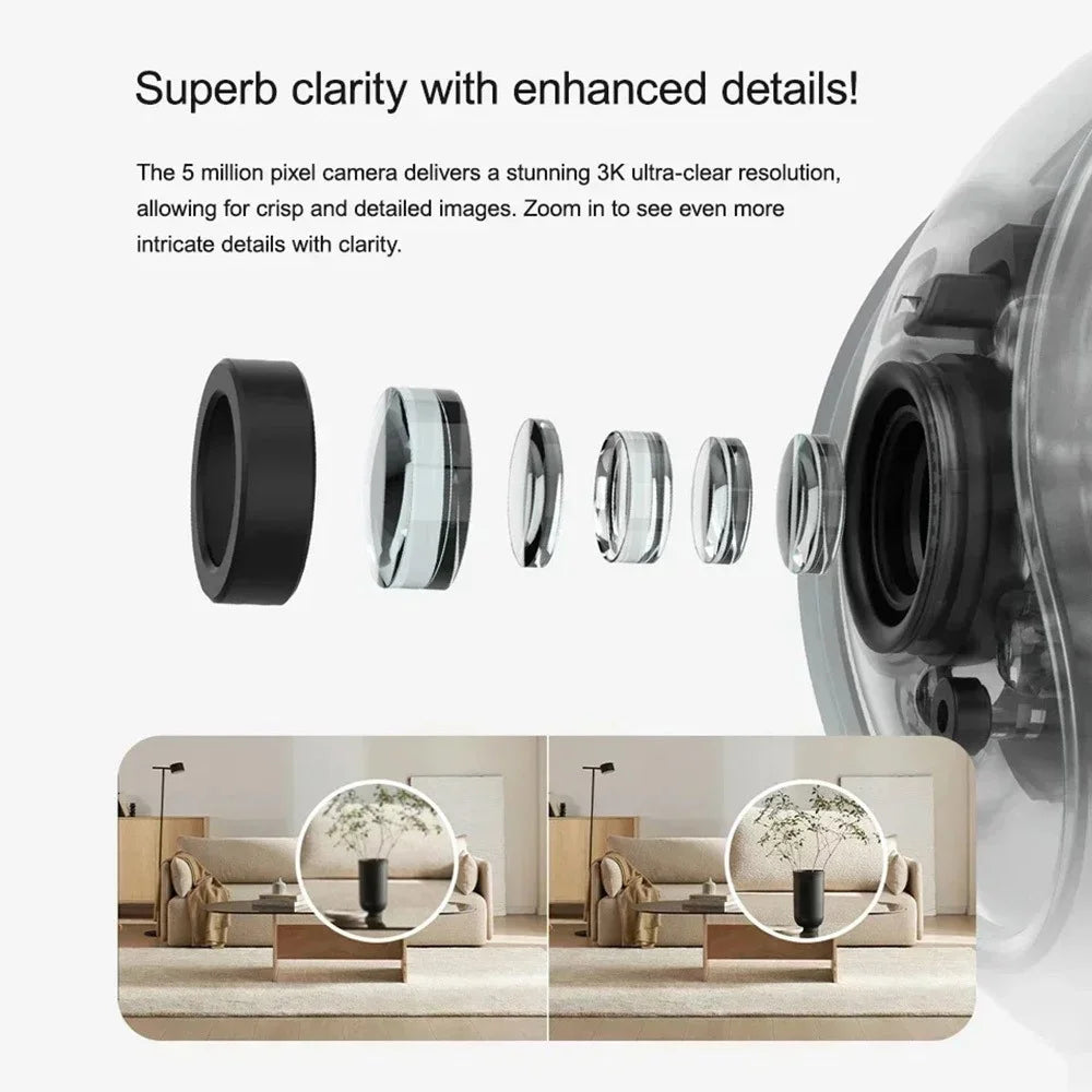 XIAOMI Smart Camera 3 PTZ Version Night Vision Two Way Audio WiFi Camera for Home Security, CN Plug (Chinese Version) - 3