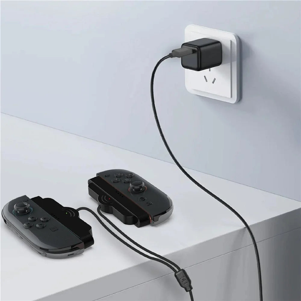 PGTECH GP-377 For Nintendo Switch 2 Joy-Con Charging Cable Braided 2 in 1 Controller Charging Cord - 6