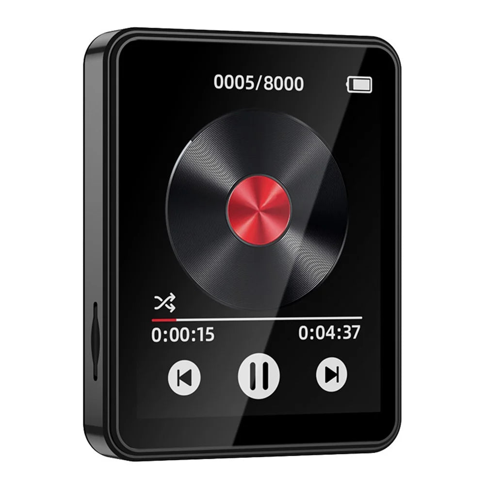 MP3-05B 2.4 Inch Touch Screen MP4 Player Bluetooth-Compatible FM Radio Video Player, Metal Version (Without TF Card) - 2