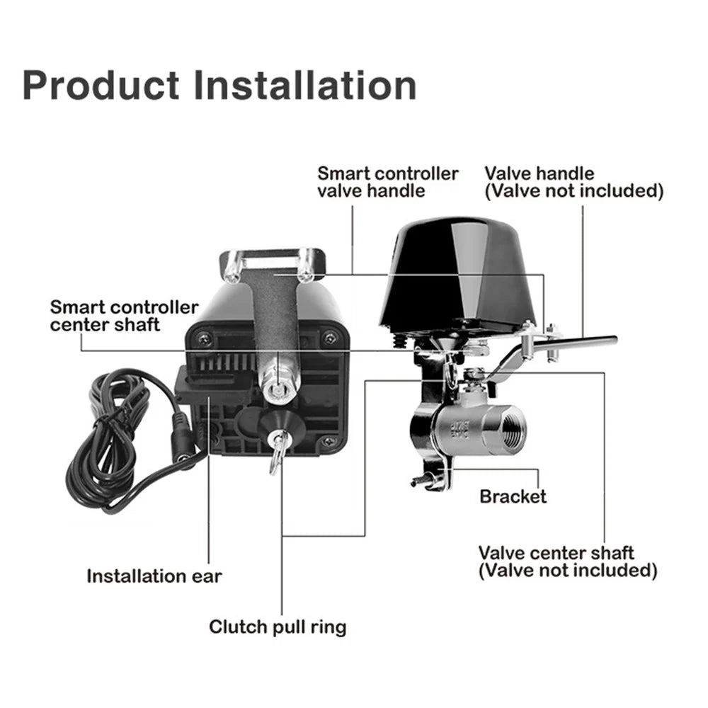 FM500ATuya Smart Zigbee Valve Actuator Water / Gas Valve Remote Wireless Control Compatible with Alexa Google Assistant - 6