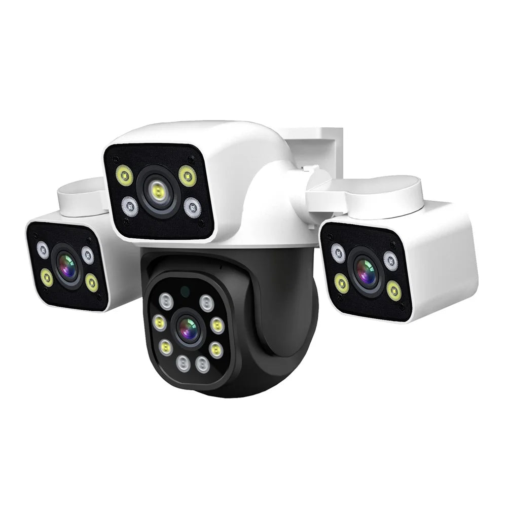 ESCAM PT223 Home Security 3 x 4MP Lens Camera WiFi Motion Detection Alarm Two-Way Audio Camera - EU Plug - 2