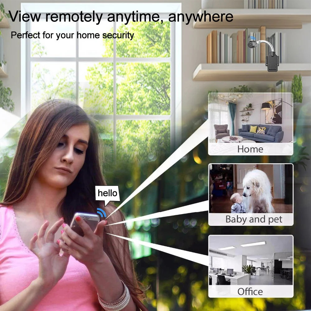 W7 Smart Home Security Camera for Baby Pet Monitor 4K 1080P Night Vision Two Way Audio WiFi Surveillance Cam - 4