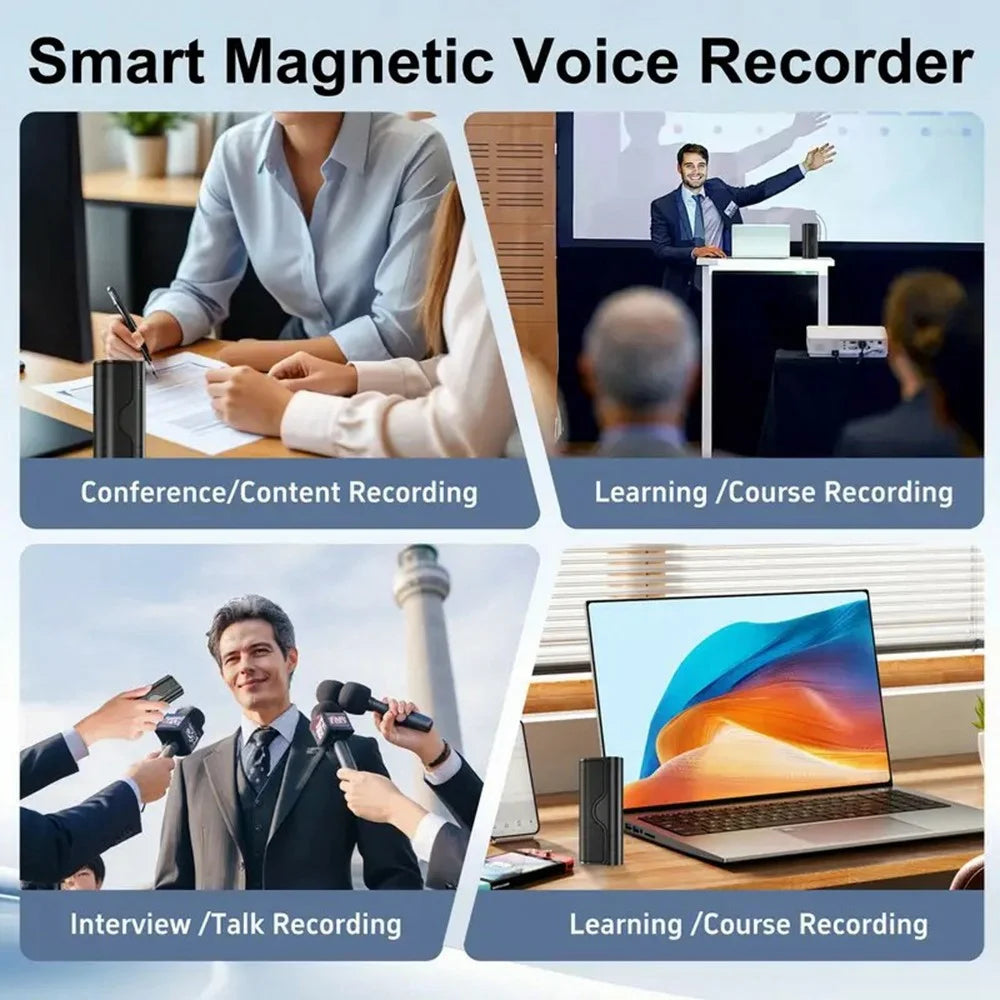 DVR23 One-Touch Voice Recorder Noise Reduction Voice-Activated Recording Device with Transcription - 7