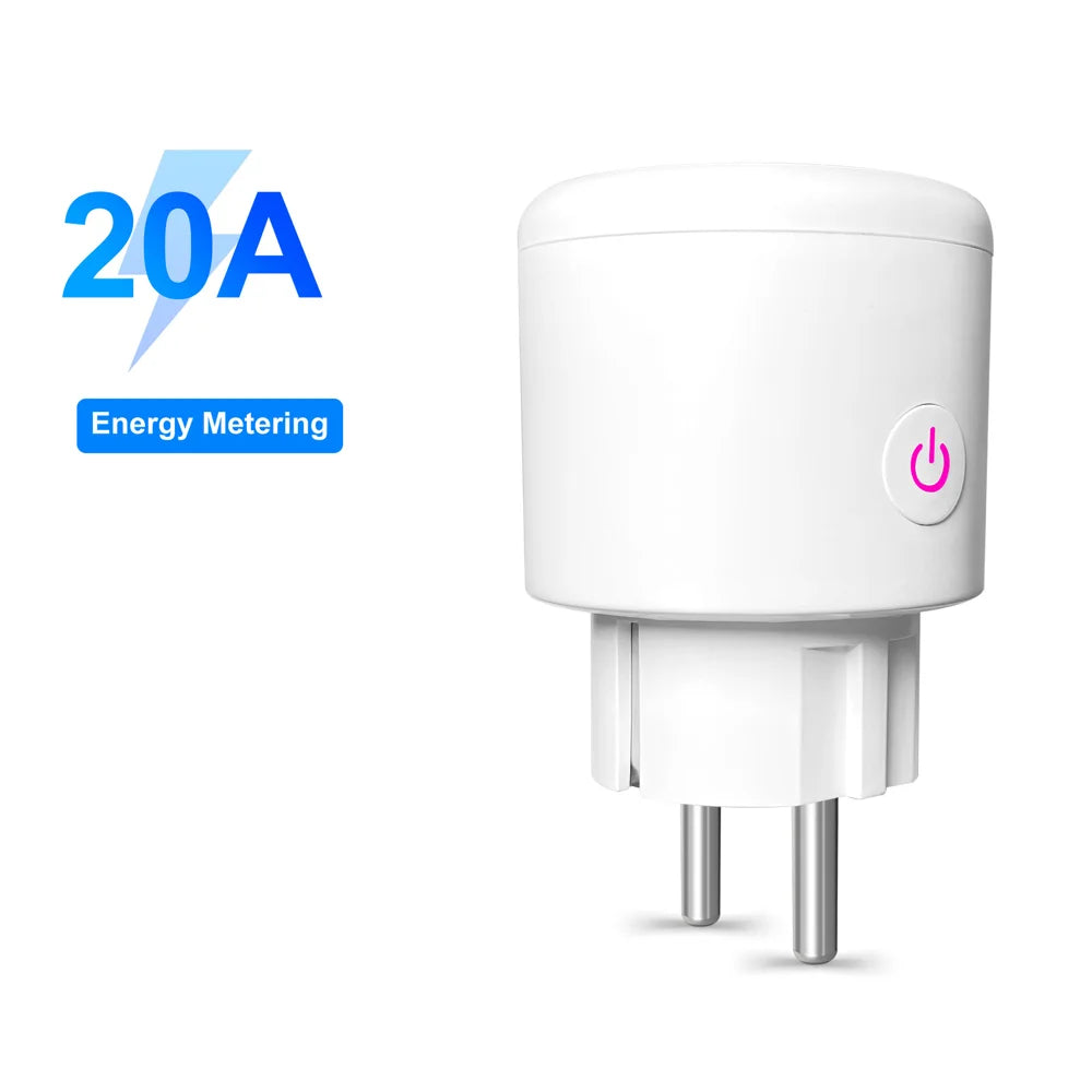 KT-PM09 APP/Voice Control Smart WiFi Plug 20A 4200W Wireless Home Outlet Socket with Power Monitor Function - 2