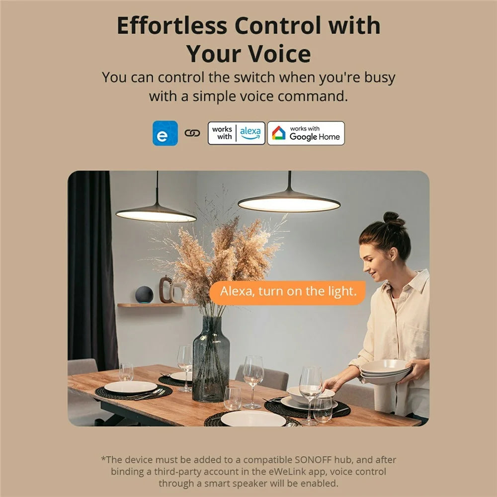 SONOFF ZBM5-2C-120W SwitchMan 2-Gang Zigbee Smart Wall Switch Supports No Neutral and Neutral Wire - 4