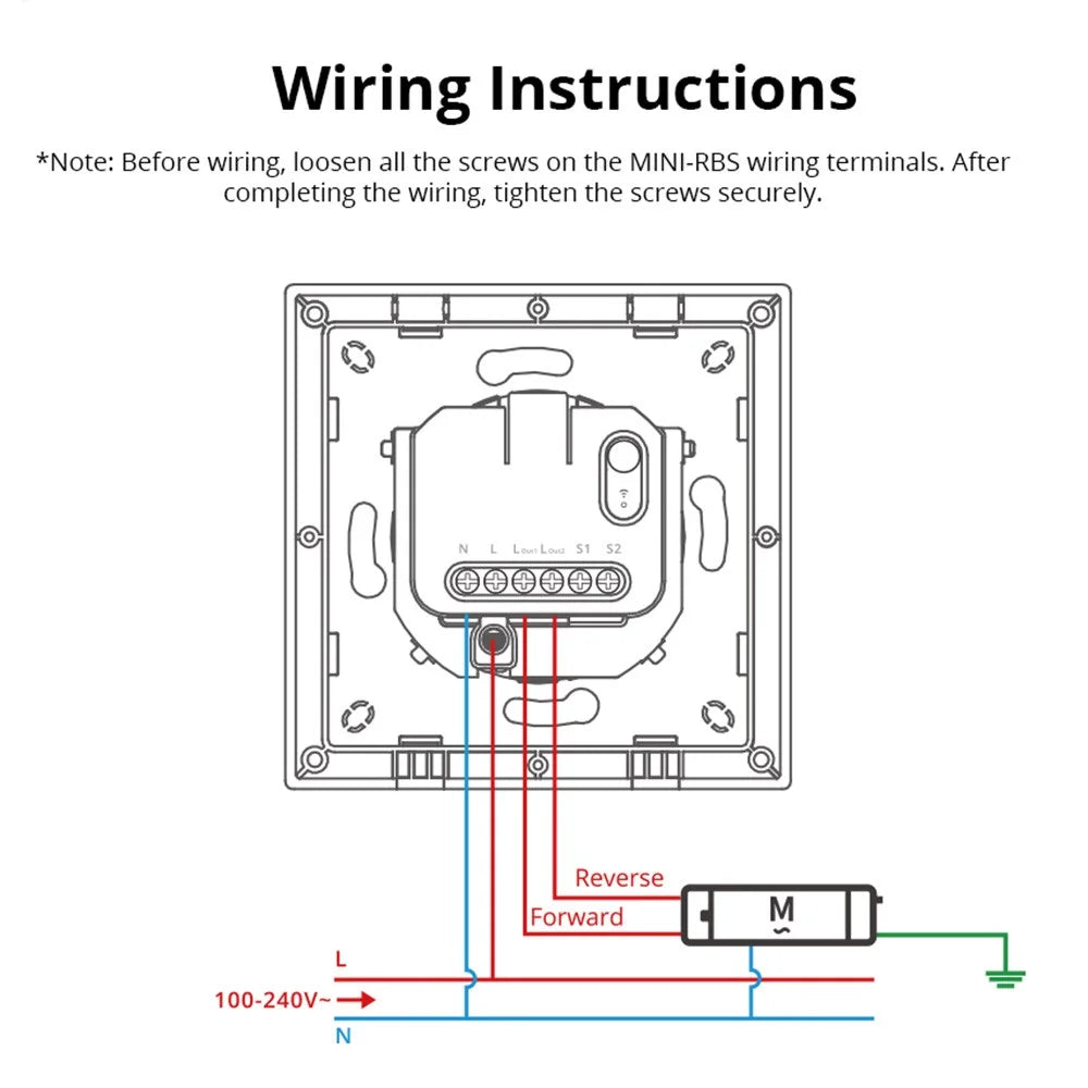 SONOFF ERBS For Sonoff MINI-RBS  /  MINI-ZBRBS Smart Curtain Roller Shutter Wall Switch Module Enclosure - 7