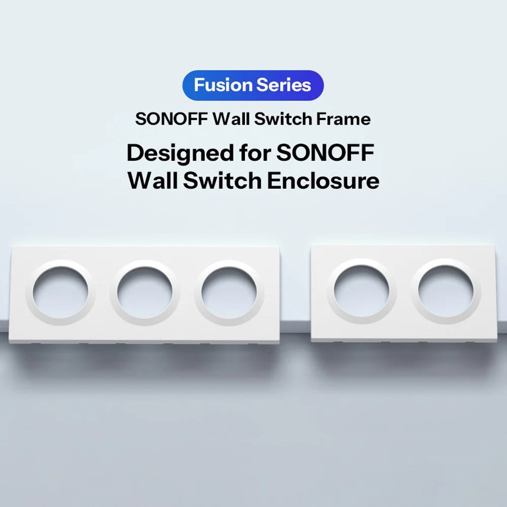 SONOFF EF2G 2-Gang Wall Switch Frame Plastic Junction Box Module Enclosure, 157x86mm - 4