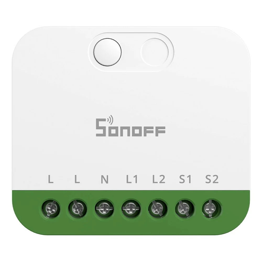 SONOFF MINI-2GS 2-Gang Smart Switch WiFi Matter-Compatible with Dual Load Control  /  Voice Assistant for Home Automation - White - 3
