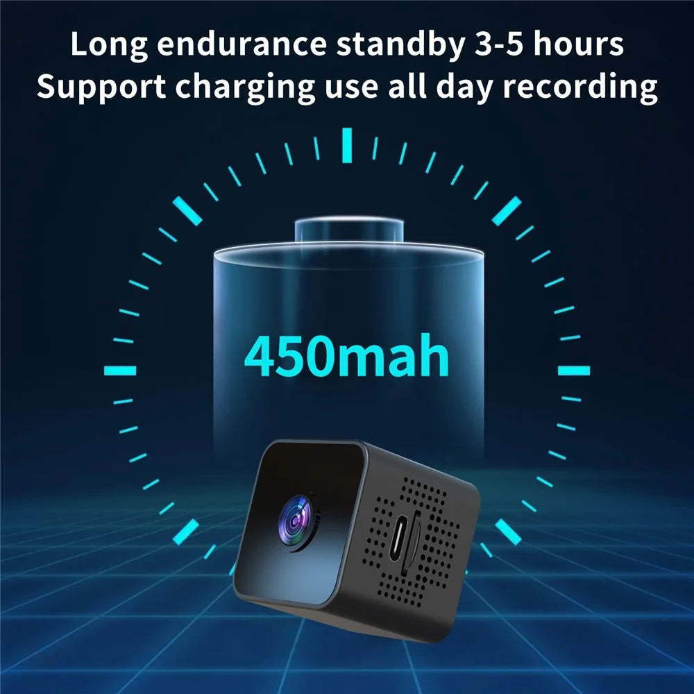 X1S Mini Cube Camera 1080P Wireless Security Camera Night Vision Motion Detection Surveillance Camera for Baby Pet Monitoring (No Memory Card) - 5