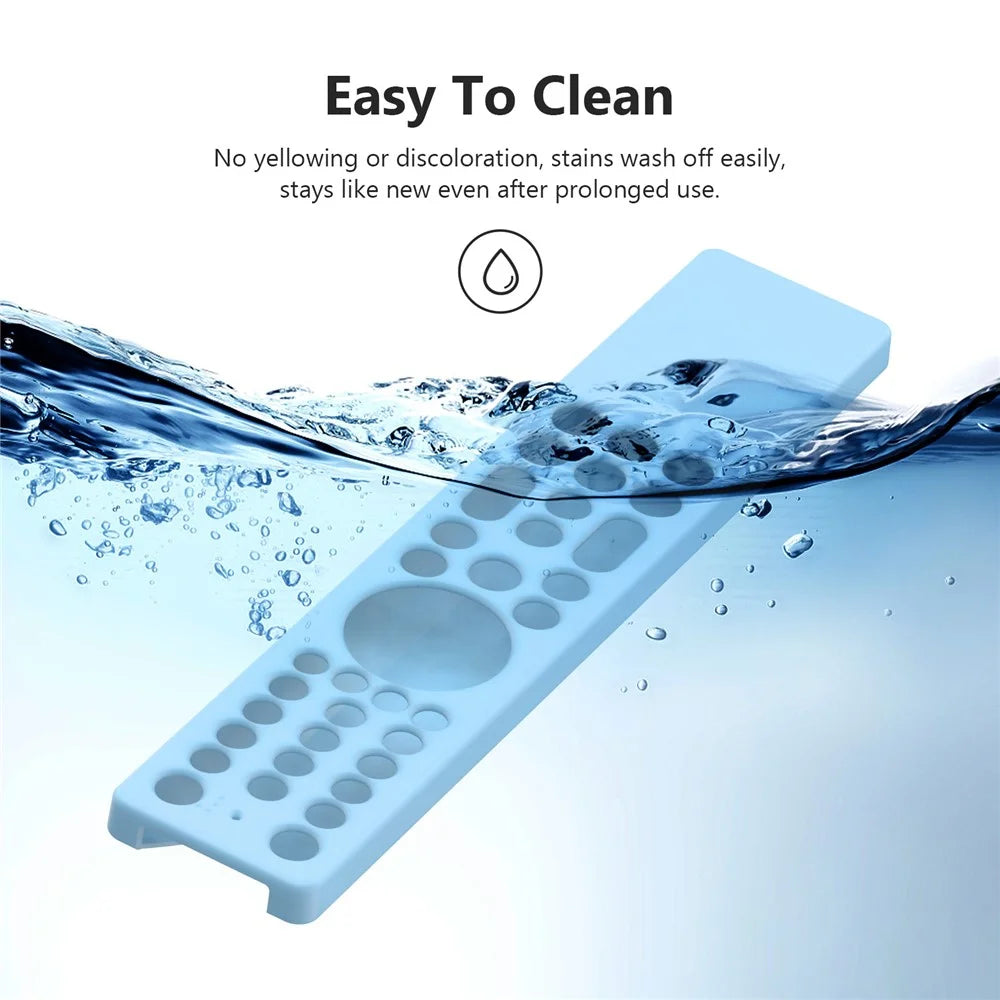 Silicone Case for TCL RC833A Remote Control Diamond Texture Shockproof Anti-Slip Protective Cover with Lanyard - White - 7