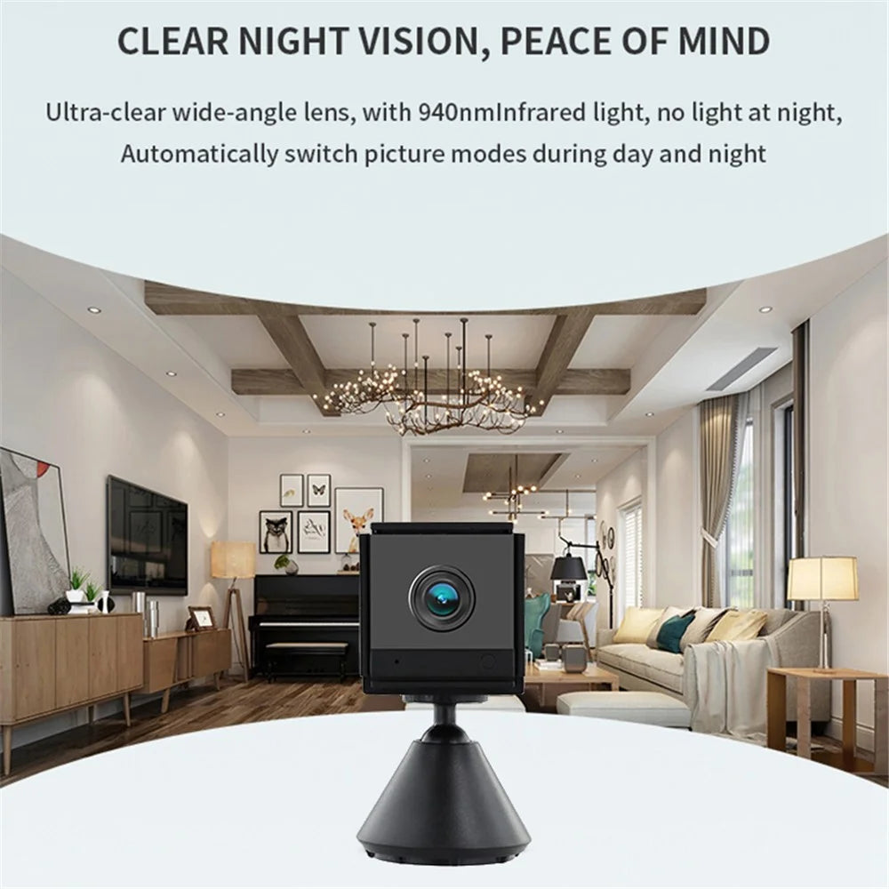 S20 Wireless Night Vision Camera 2.4G WiFi Smart Home Security Camera Support Two-Way Voice Talk - Black - 7