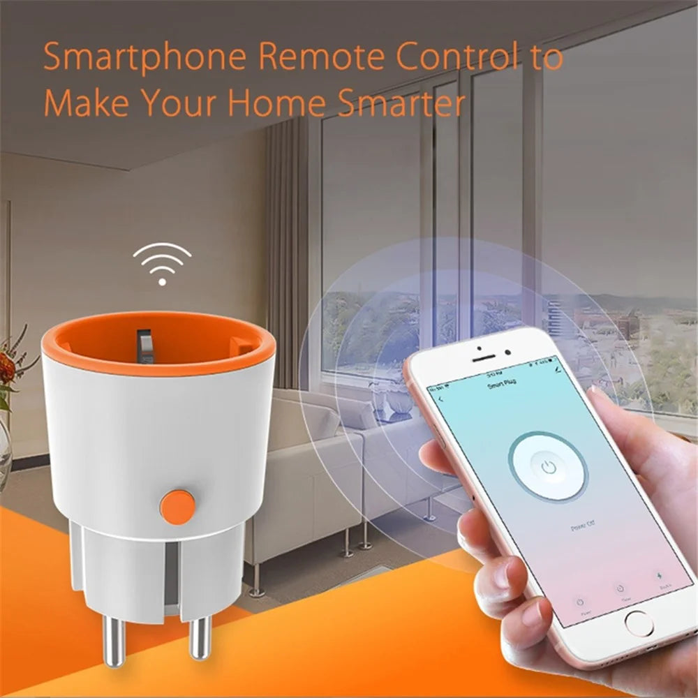 NEO NAS-WR01B Tuya ZigBee Smart Socket 16A 2.4GHz Smart Plug with Power Metering Support Smartphone Remote Control (EU Plug) - 4
