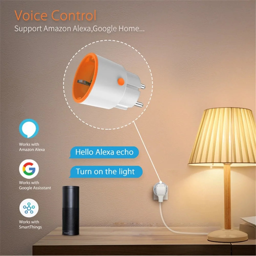 NEO NAS-WR01B Tuya ZigBee Smart Socket 16A 2.4GHz Smart Plug with Power Metering Support Smartphone Remote Control (EU Plug) - 7