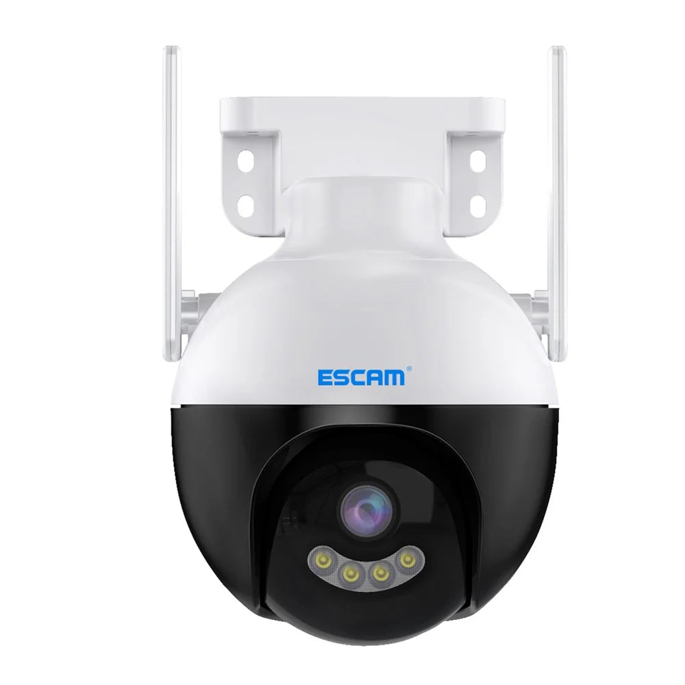 ESCAM QF300 3MP WiFi IP Camera App Mobile AI Human Detection Webcam Auto Tracking Cloud Storage Waterproof Monitor Camera Support Two-way Voice, Night Vision - US Plug - 2