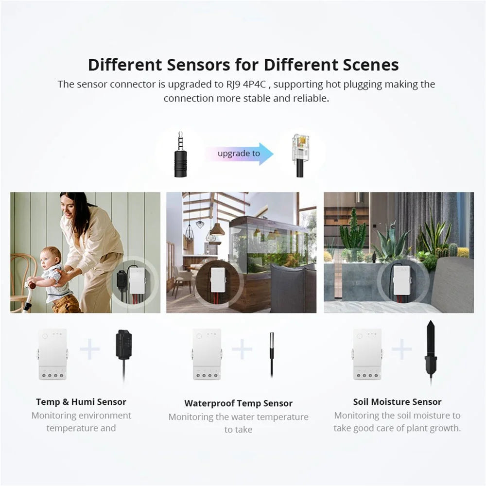 SONOFF TH Origin THR316 16A Max Smart Temperature and Humidity Monitoring Switch Temperature Humidity Sensor for Home, Swimming Pool, Greenhouse - 4
