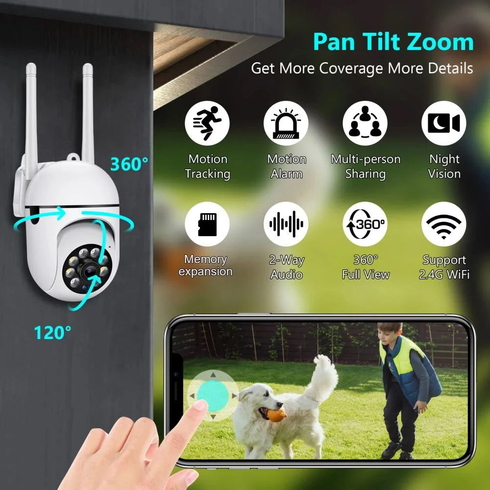 A7 Wireless WiFi Surveillance Camera Two-Way Voice Camera Monitor Support Night Vision for Home, Office - 7