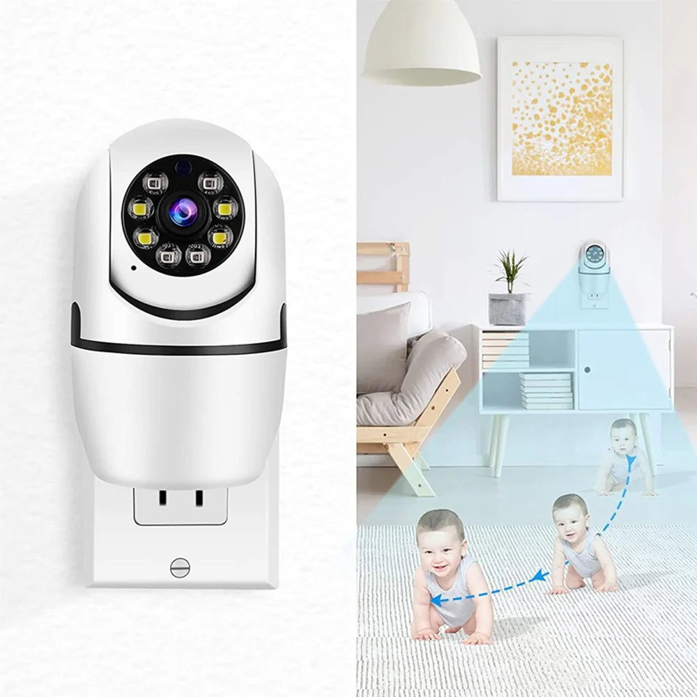 A11 2.4G Wireless WiFi Socket Camera Two-Way Voice Camera Monitor Support Infrared Night Vision Home, Office Surveillance Safety Camera - EU Plug - 2