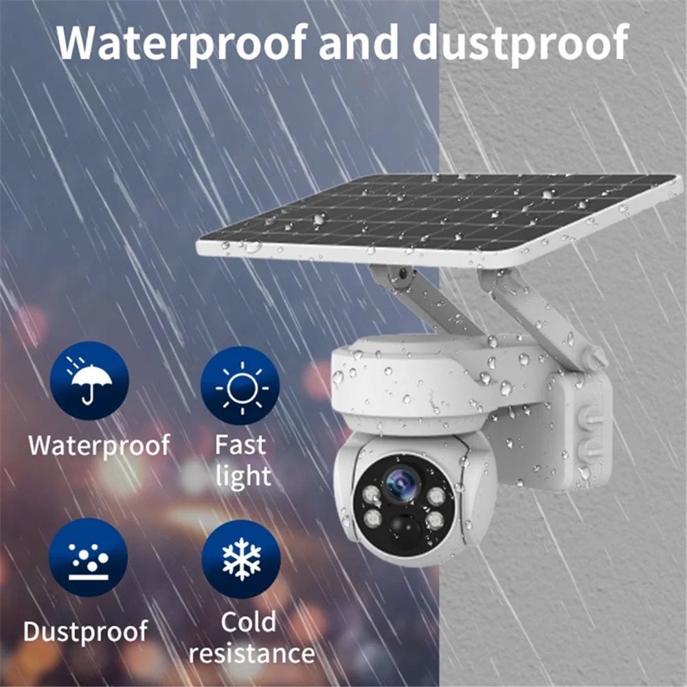 Q2 Solar Powered Security 2MP Camera WiFi Connection Home Remote Monitor - 2