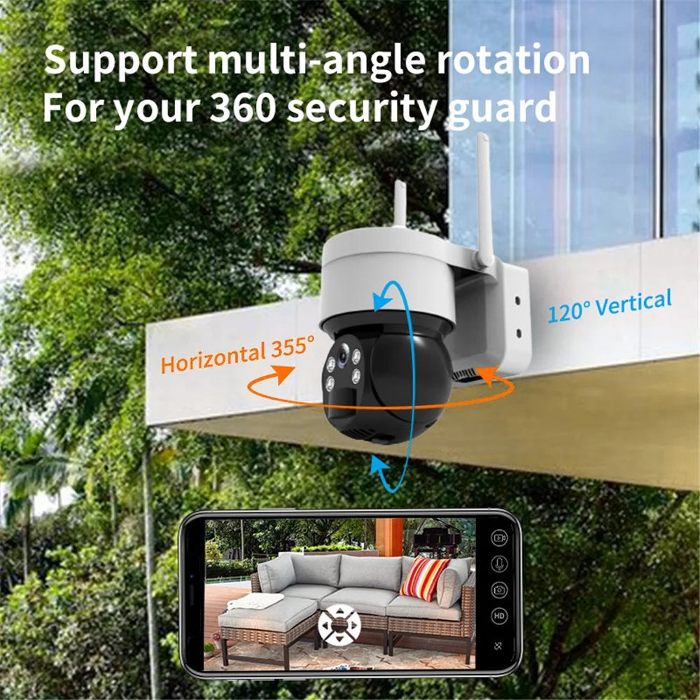 Q4Z 2MP Solar-Powered Camera Wireless WiFi Remote Surveillance Camera - 4