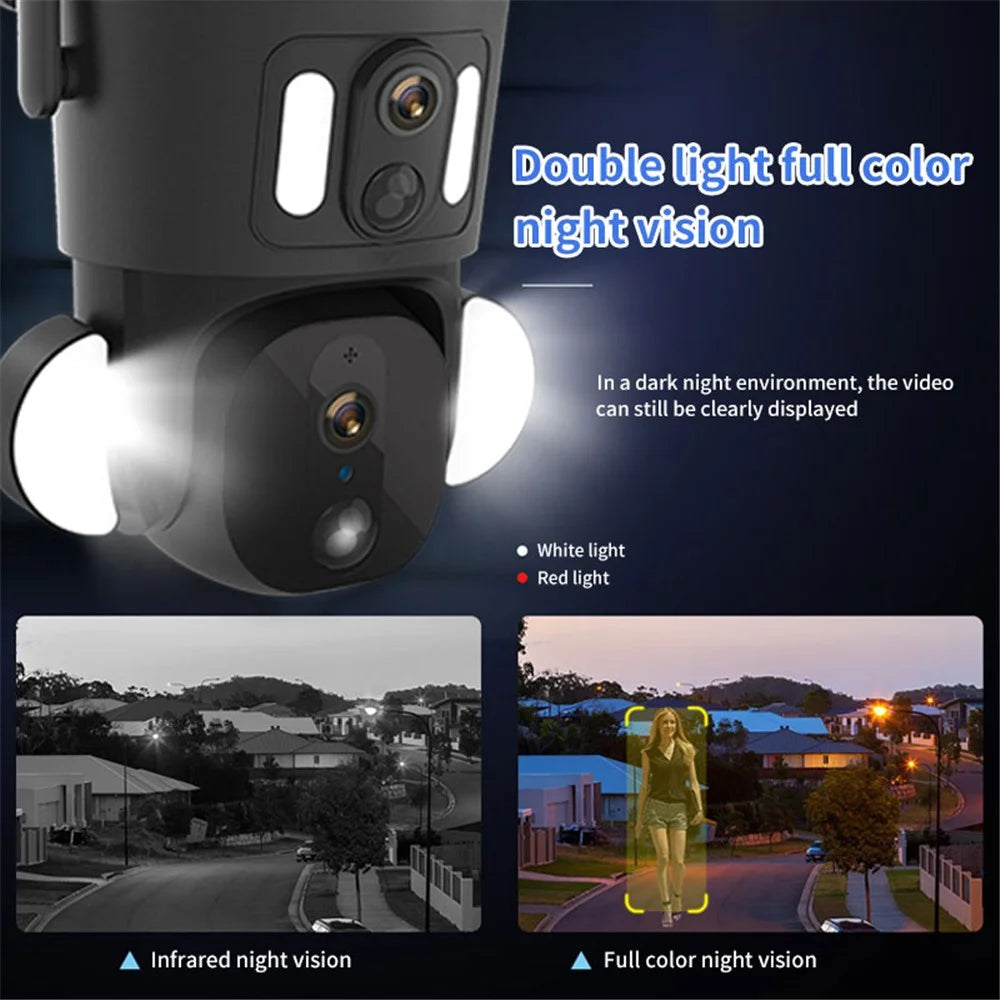 Q32 HD 2K+4MP Dual Lens Security Camera EU Version 4G Network Solar Monitor - 5