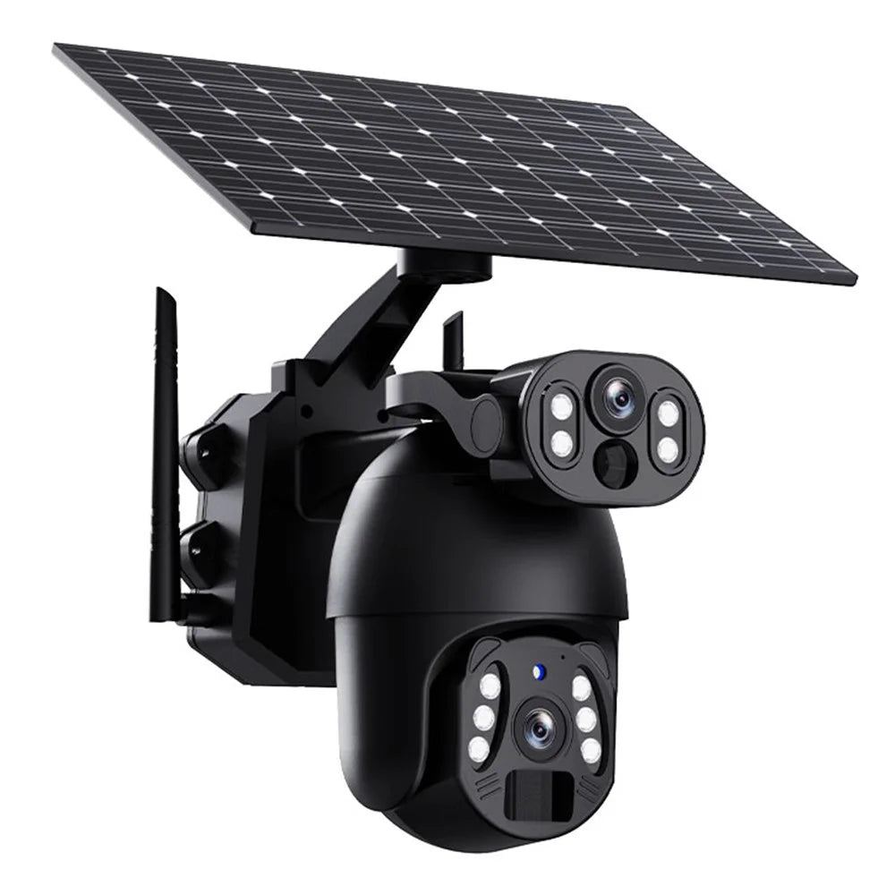 Q6 Pro 6MP Dual Lens HD Full-Color Night Vision Solar-Powered Camera, WiFi Version - 2