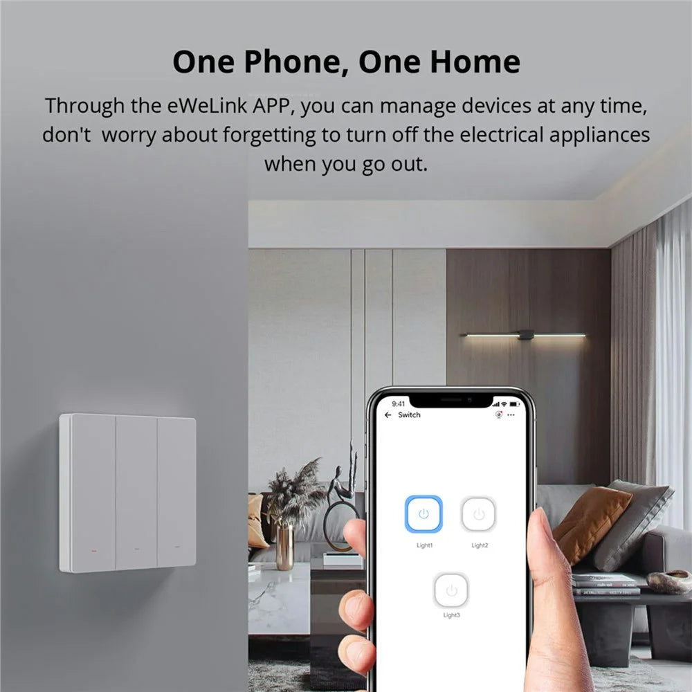 SONOFF Switchman M5-3C-86W Smart Wall Light Switch 3 Gang for Apple Home, Alexa, Google Home (M5 Matter) - 4