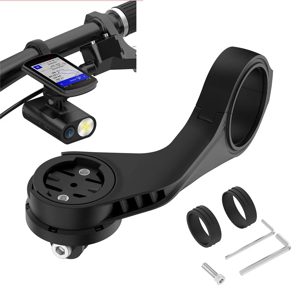 Bike Computer Mount Compatible with Garmin Combo Extend Mount Adapter Camera and Light - 1