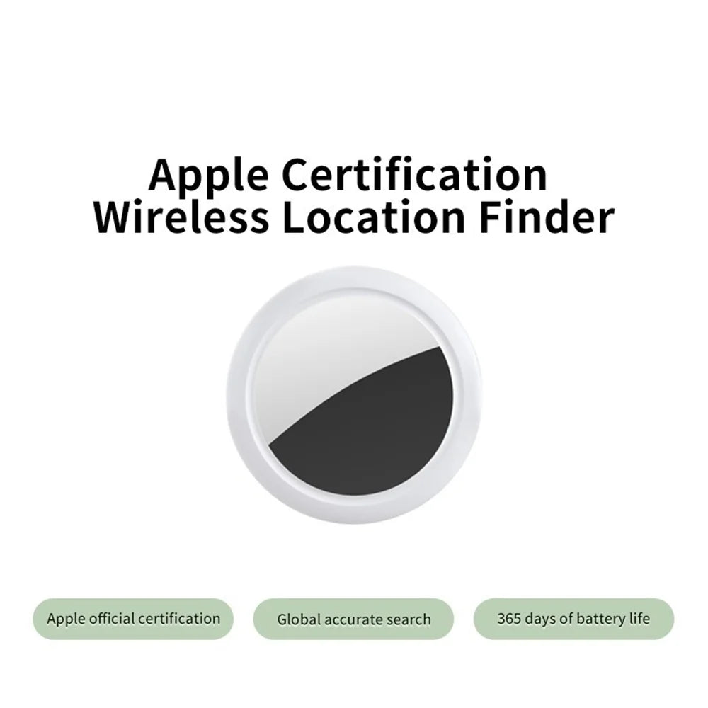 NLT-10B Round Bluetooth-compatible Locator for Wallet Key Finder Mini Anti-Lost Tracker Device - White - 2