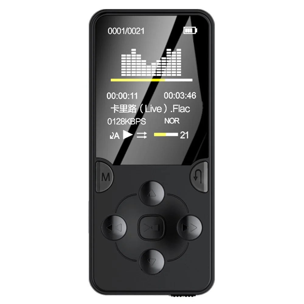 MROBO X-02 64GB 1.8-inch Screen Student Learning MP4 Player FM Radio Music Video Player with Sound Recording Function - 1
