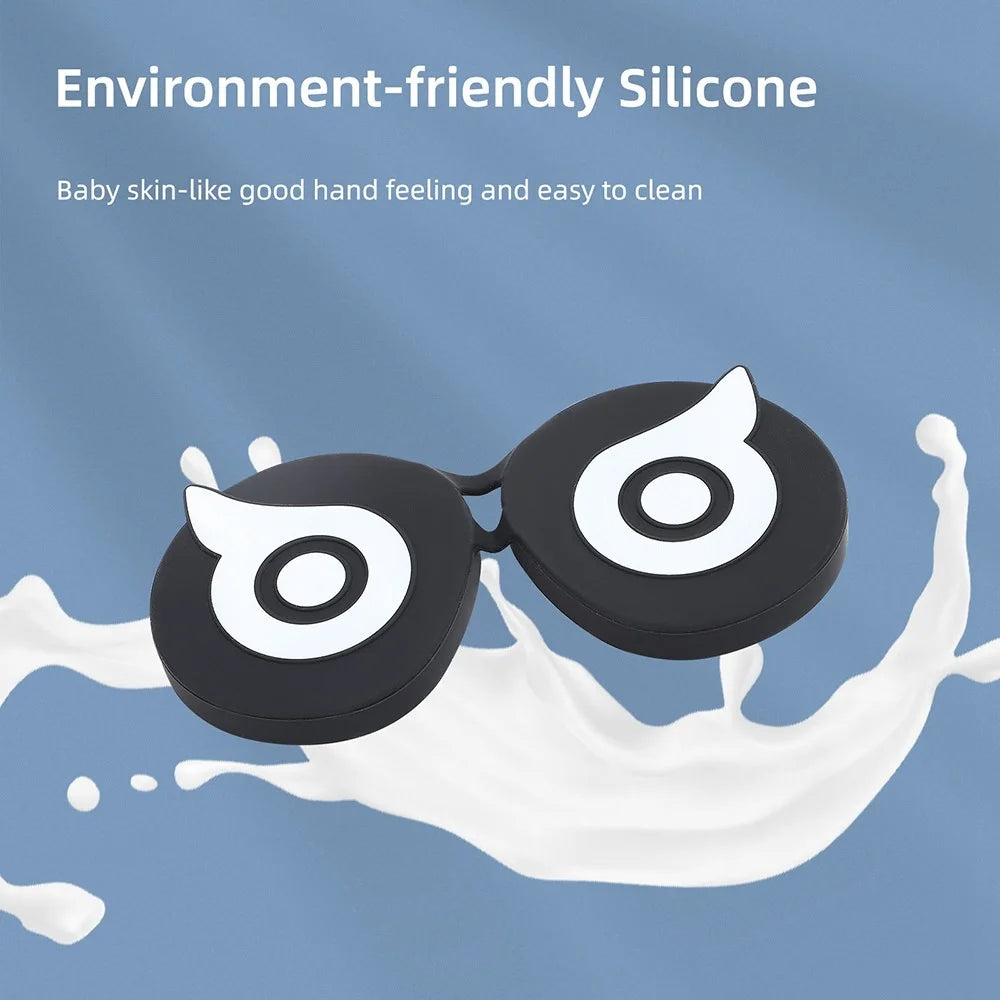 HIFYLUX PC-ZF23 for PICO 4 VR Glasses Soft Silicone Lens Protector Cute Owl Design VR Lens Cover - White - 5