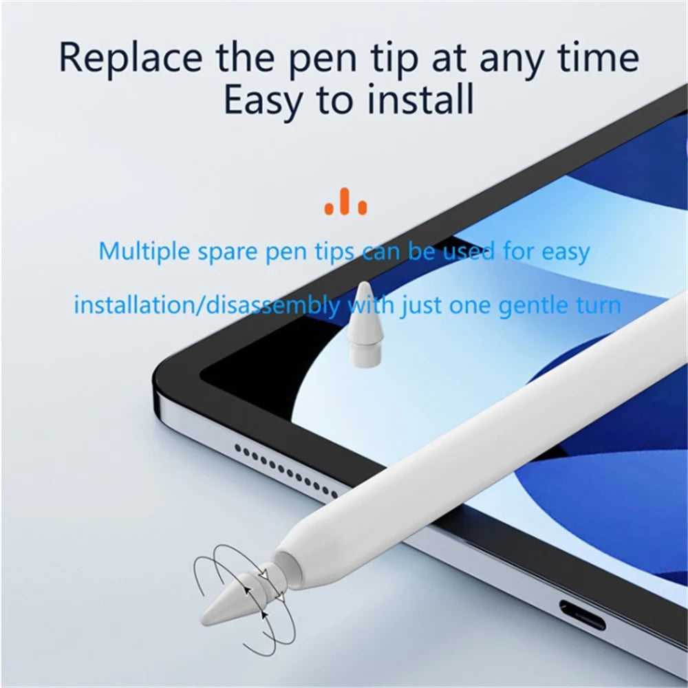 For Apple Pencil 2nd / 1st Generation Capacitive Stylus Pen Nib Replacement Touch Screen Pen Tip - 4