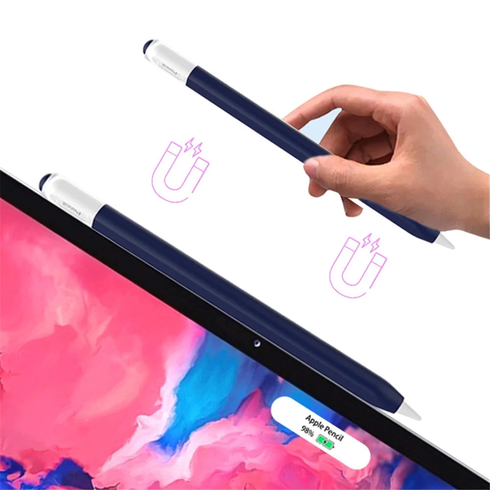 For Apple Pencil 3 (USB-C) Silicone Sleeve Stylus Pen Flexible Case Protective Cover - White - 2