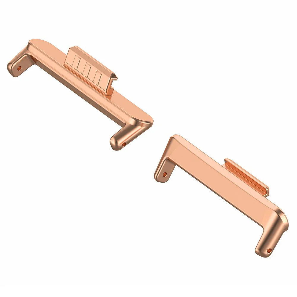 1 Pair for Huawei Watch Fit 3 Watch Strap Metal Connector 20mm Wrist Band Connection Adapter - Rose Gold - 1