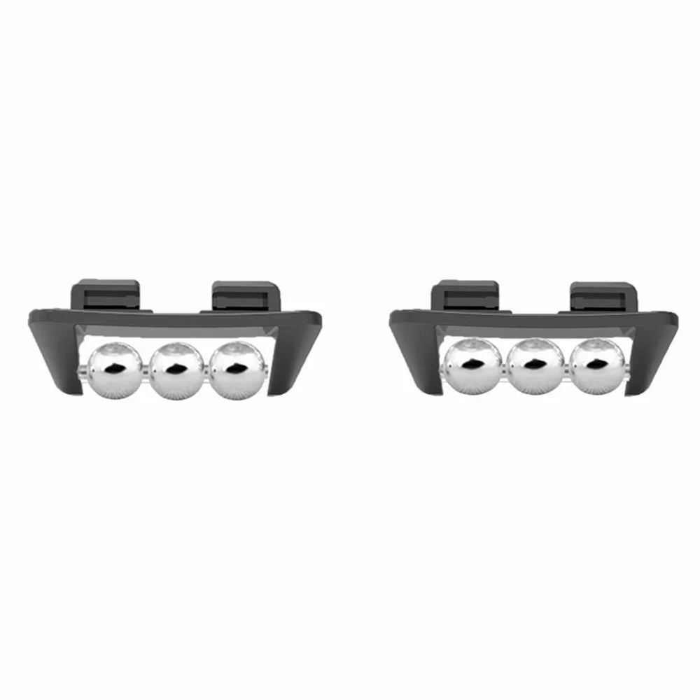 1 Pair for Huawei Band 9 / 8 Strap Connector Beads Design DIY Watch Band Metal Connection Adapter - Black - 1
