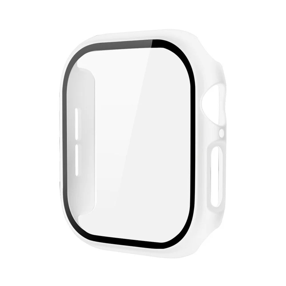 IMAK For Apple Watch Series 11 / 10 42mm Case Full Protection Integrate Watch PC Cover with Tempered Glass Film - White - 2