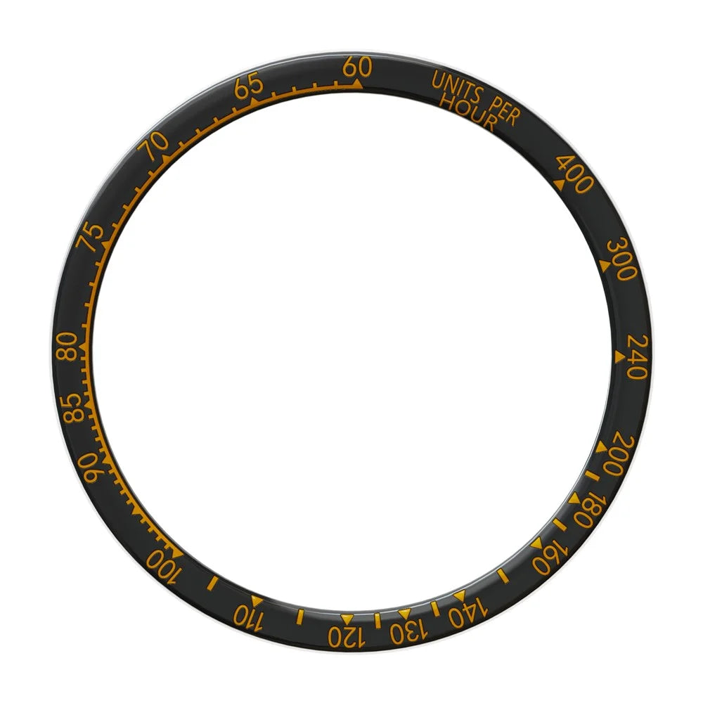 For Garmin Fenix 8 51mm Watch Bezel Dual Color Scale Stainless Steel Protective Ring - Black  /  Orange - 2