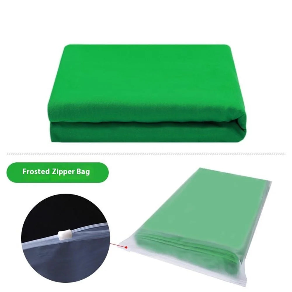 1 x 1.5m Photography Backdrop Polyester Studio Background Screen for Live Streaming / Photo Shooting - Green - 2