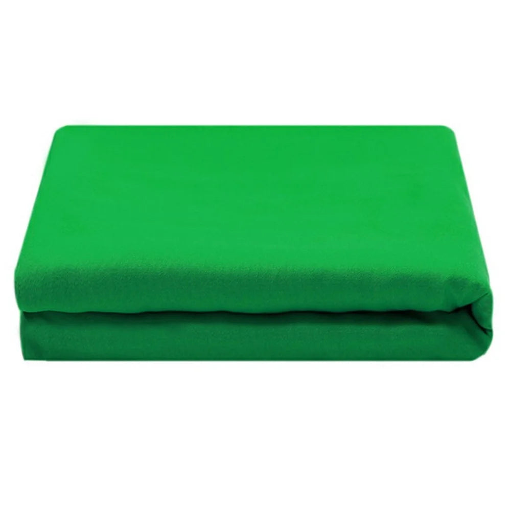 3 x 3.6m Photography Backdrop Photo Studio Backdrop 120g Polyester Shoot Background with Clamps - Green - 1