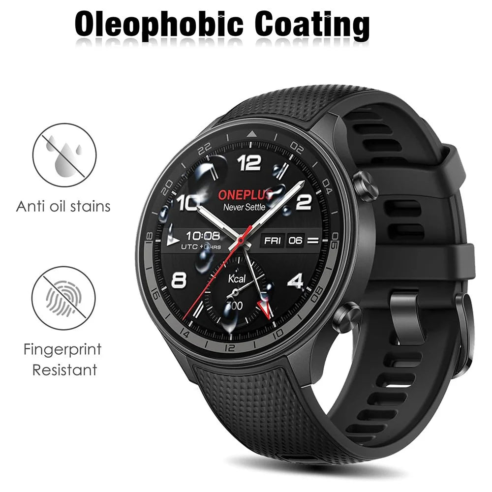3Pcs For OnePlus Watch 2R Tempered Glass Screen Protector HD Clear Watch Screen Film - 2