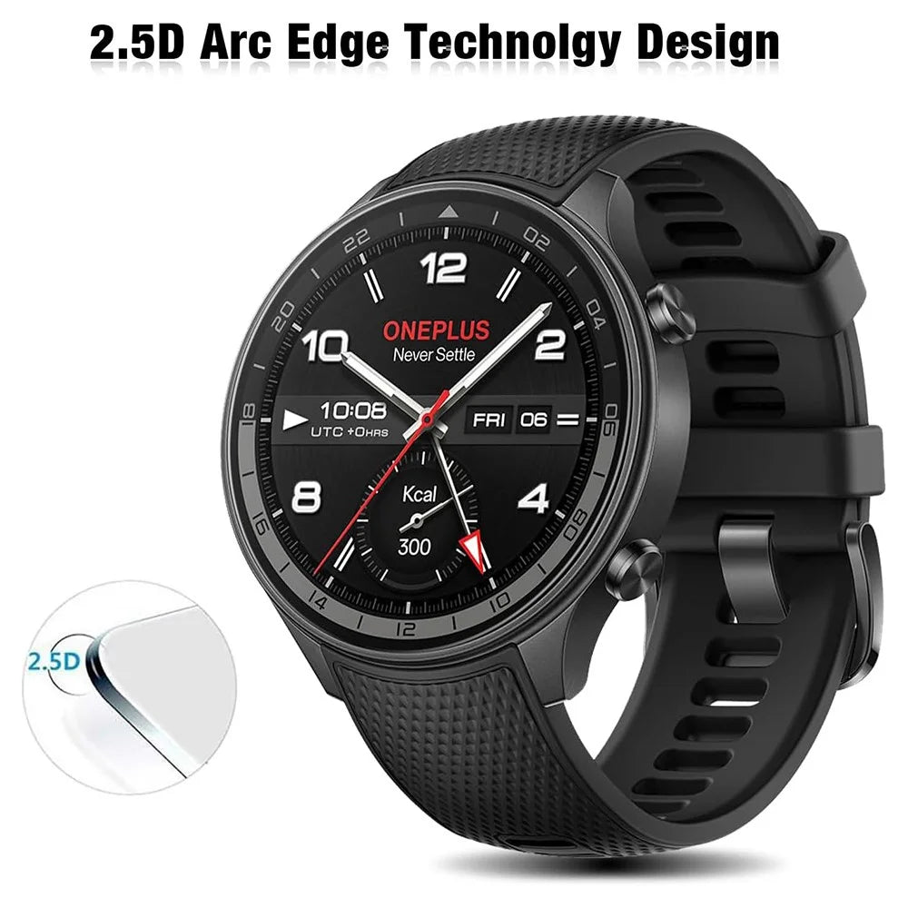 3Pcs For OnePlus Watch 2R Tempered Glass Screen Protector HD Clear Watch Screen Film - 4
